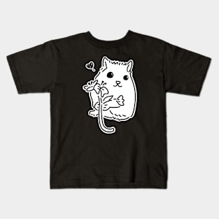 Hamster's holding flowers Kids T-Shirt